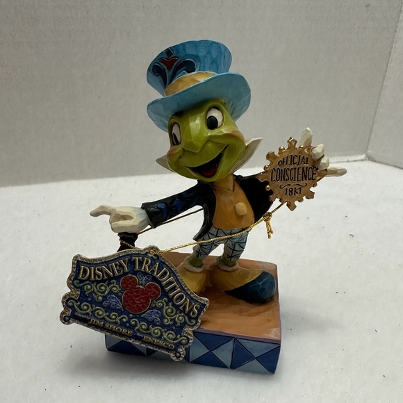 NIB Disney Traditions Jim Shore Jiminy Cricket Figurine Official Conscience 1897 - Picture 12 of 14